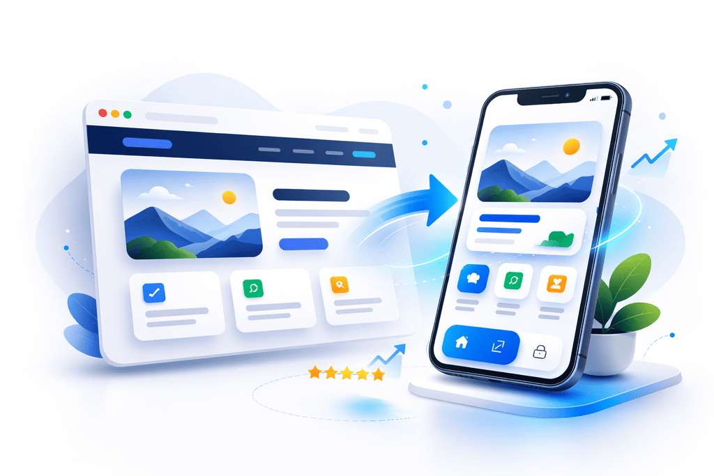 Shopify Store to App Conversion - Mobile app interface screenshot